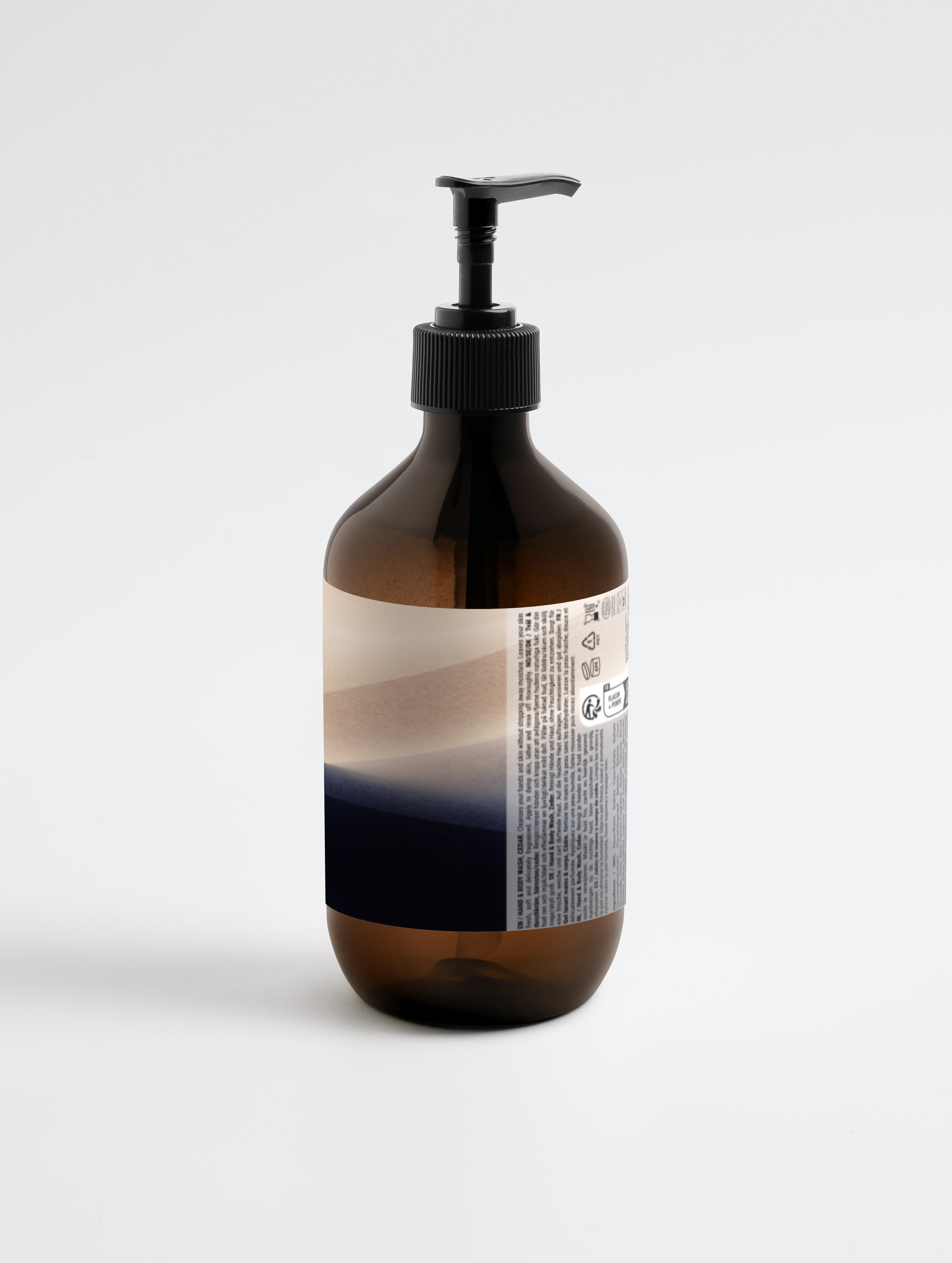 Hand & Body Wash, Peppermint & Dark Cedar