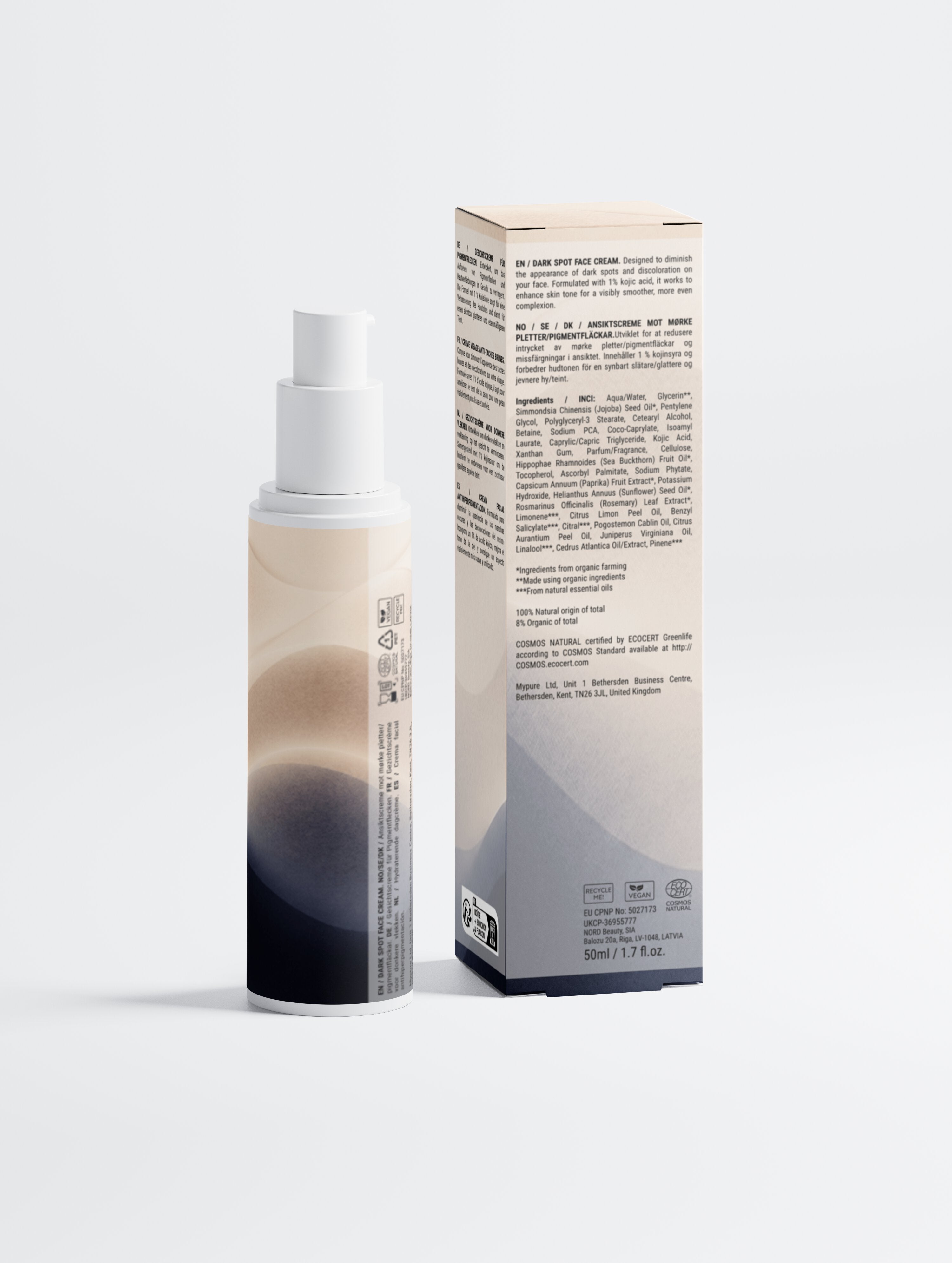 Dark Spot Face Cream with Kojic Acid