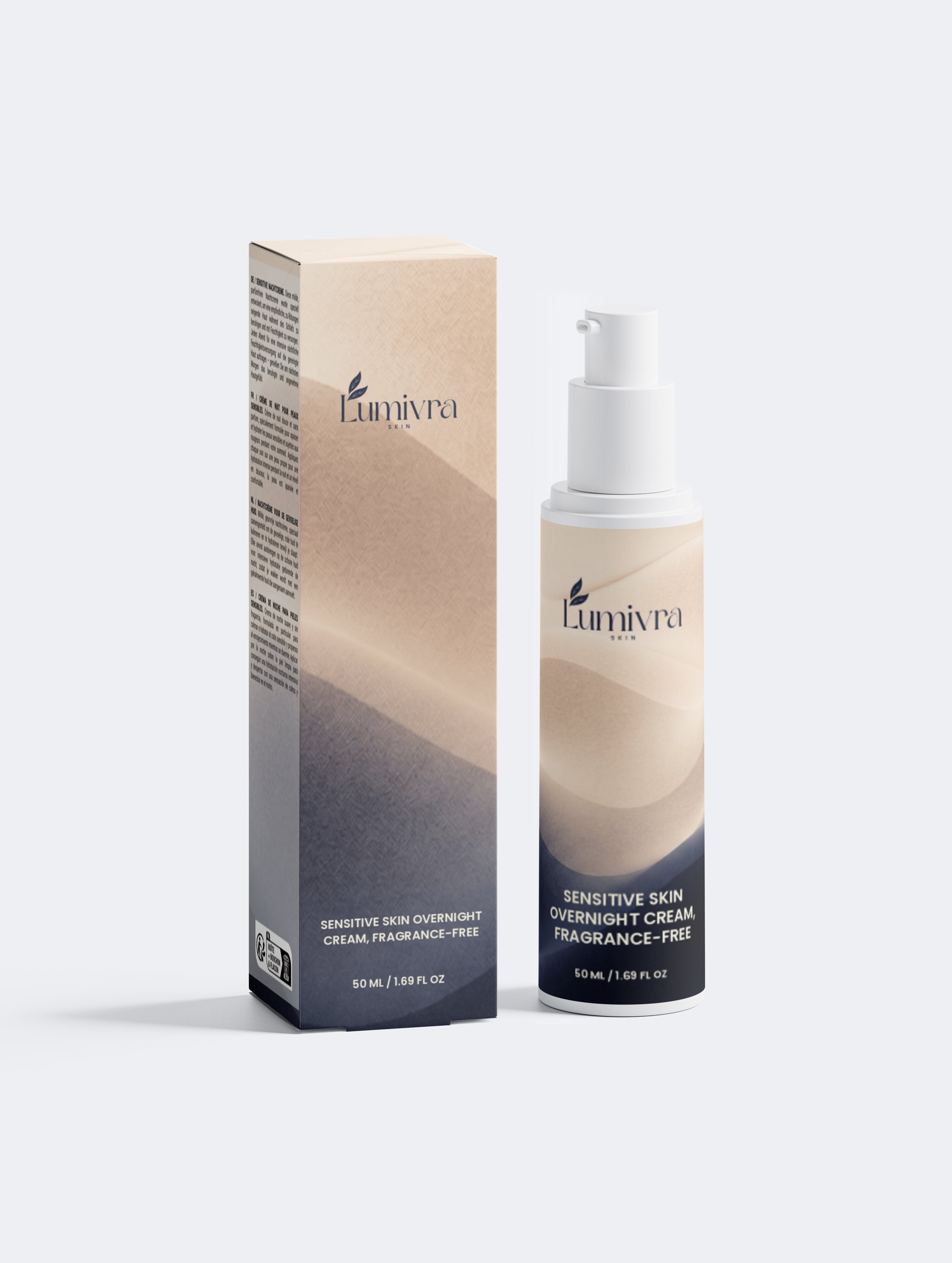 Sensitive Skin Overnight Cream, Fragrance-Free
