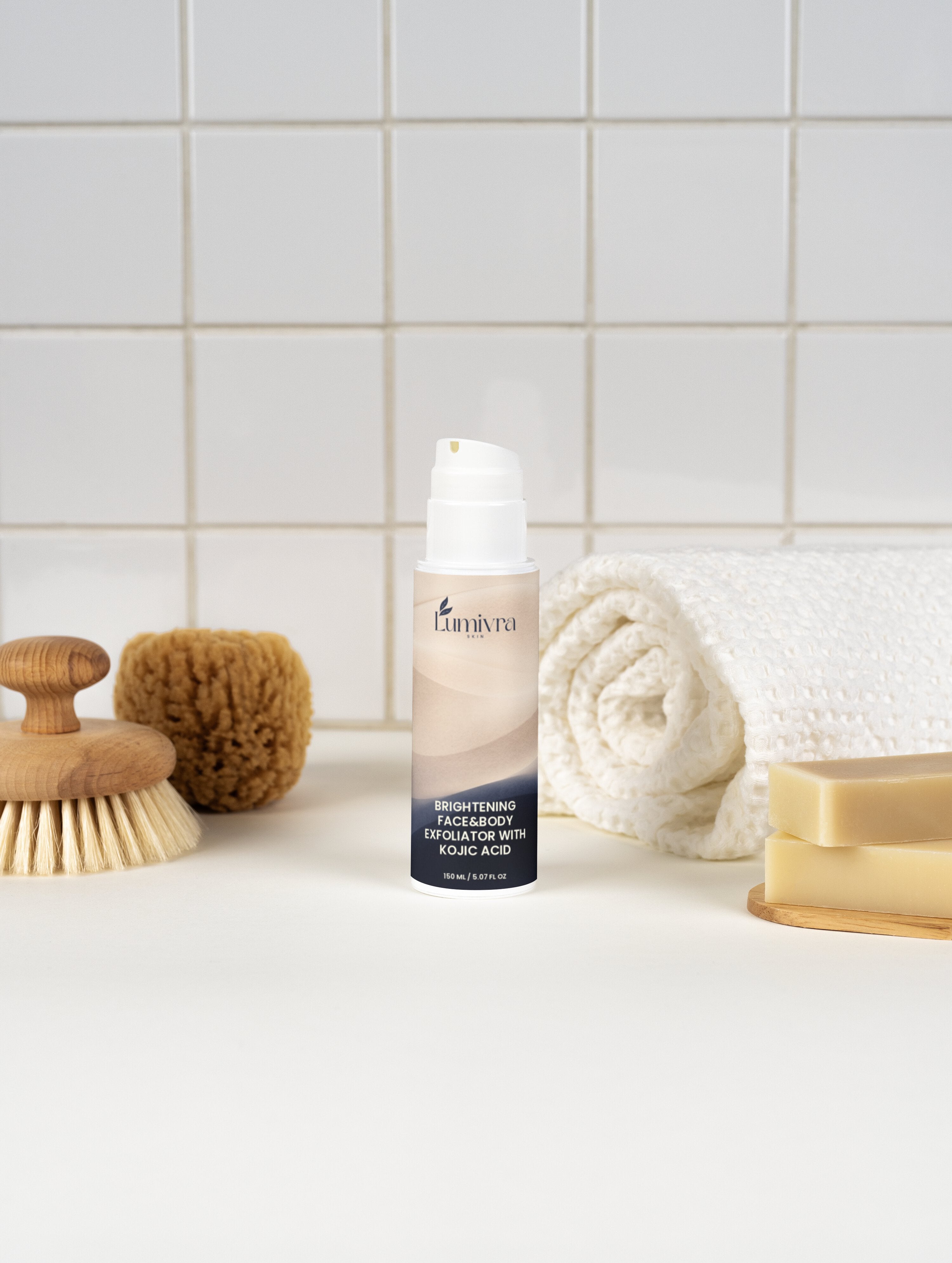 Brightening Face&Body Exfoliator with Kojic Acid